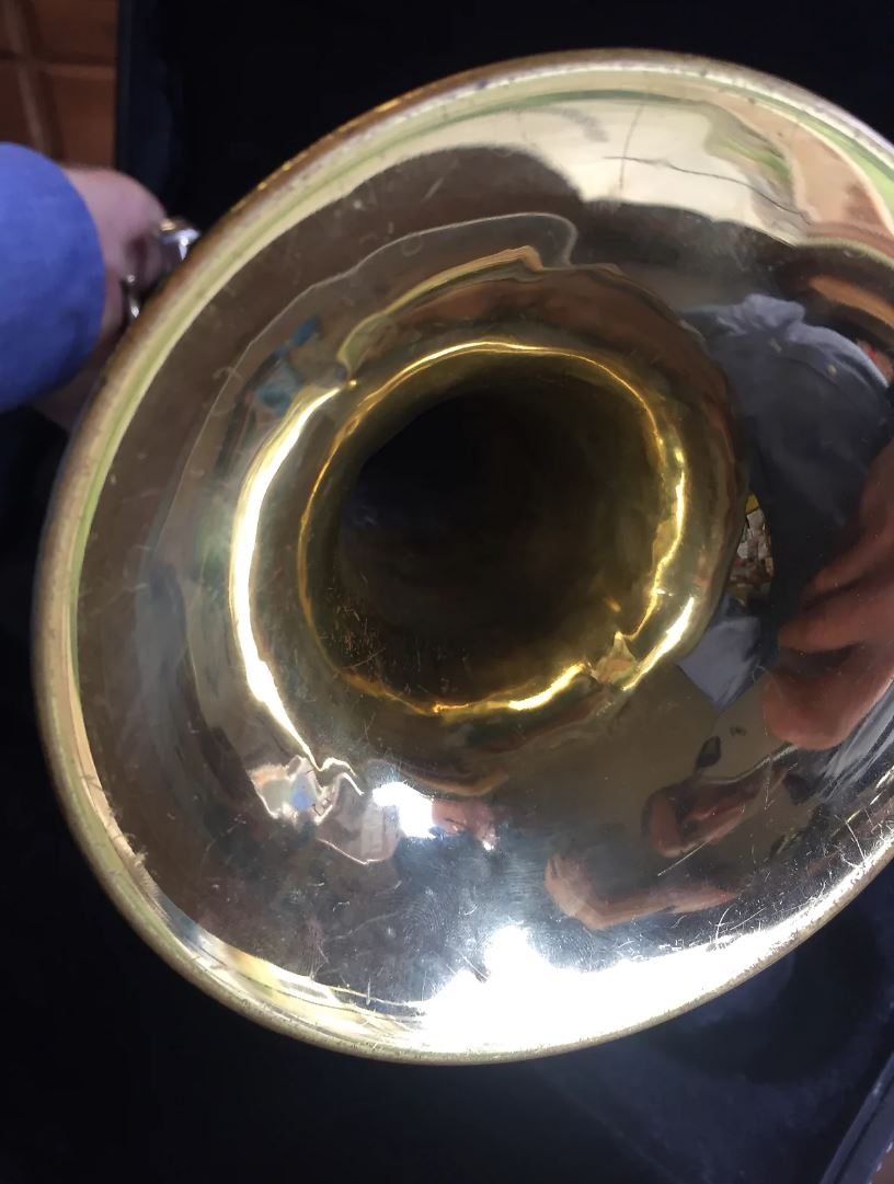 Before and After: Kanstul Fullerton Trumpet Late 1980s Antique Brushed Patina - Clear Epoxy Lacquer