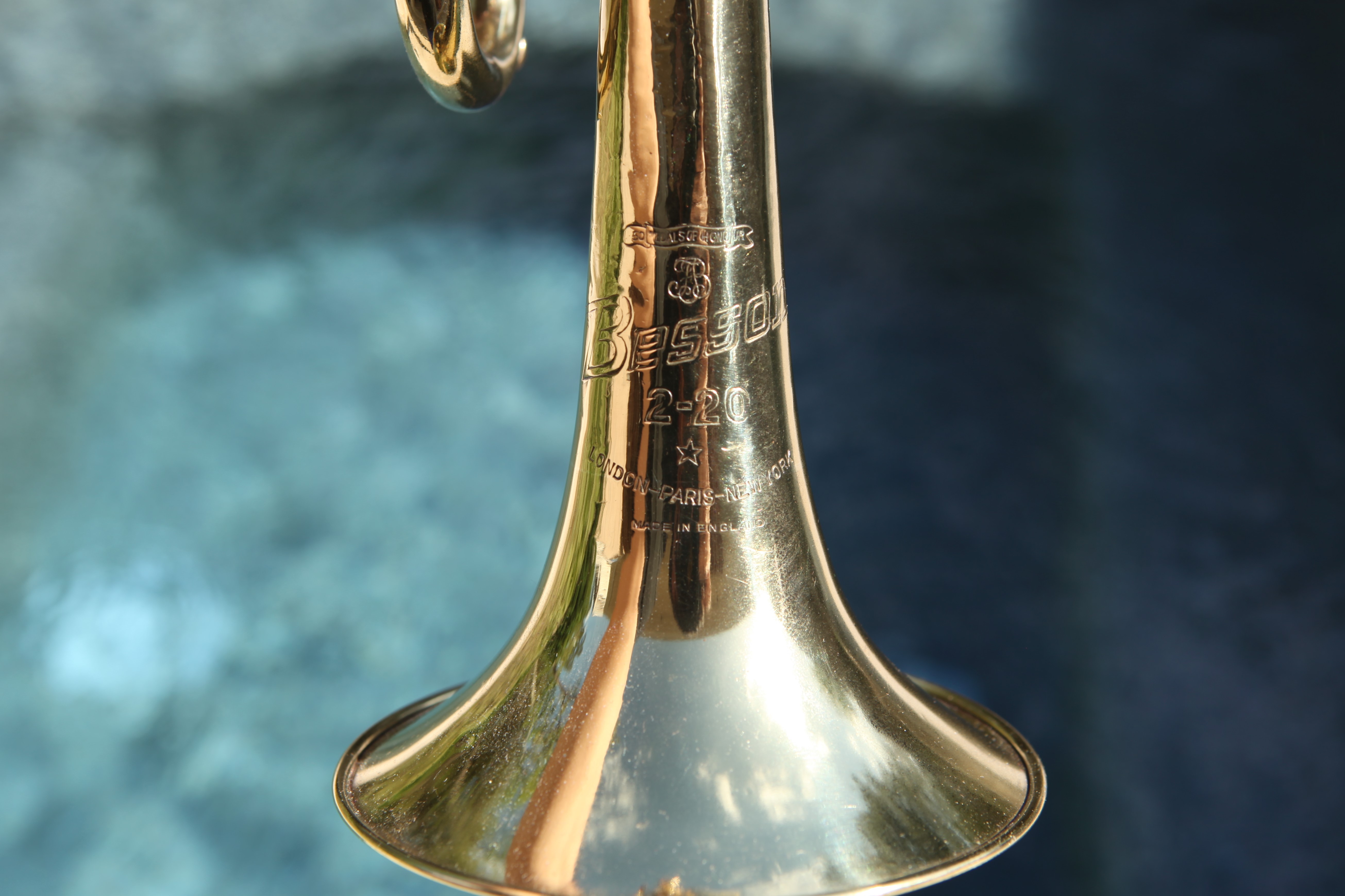 After: BESSON 2-20 Trumpet: MADE IN ENGLAND IN 1967.