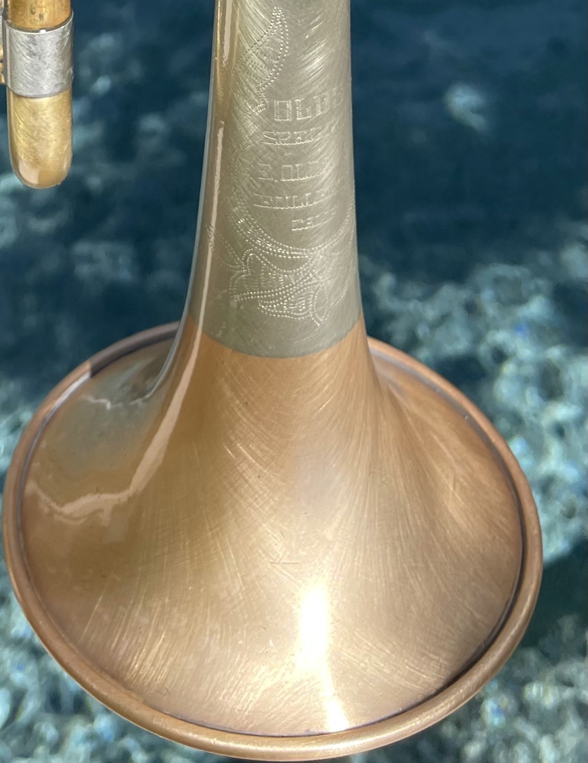 Before and After: 1964 Tri-Color Olds Special Trumpet - Clear Epoxy Lacquer - Brushed Finish