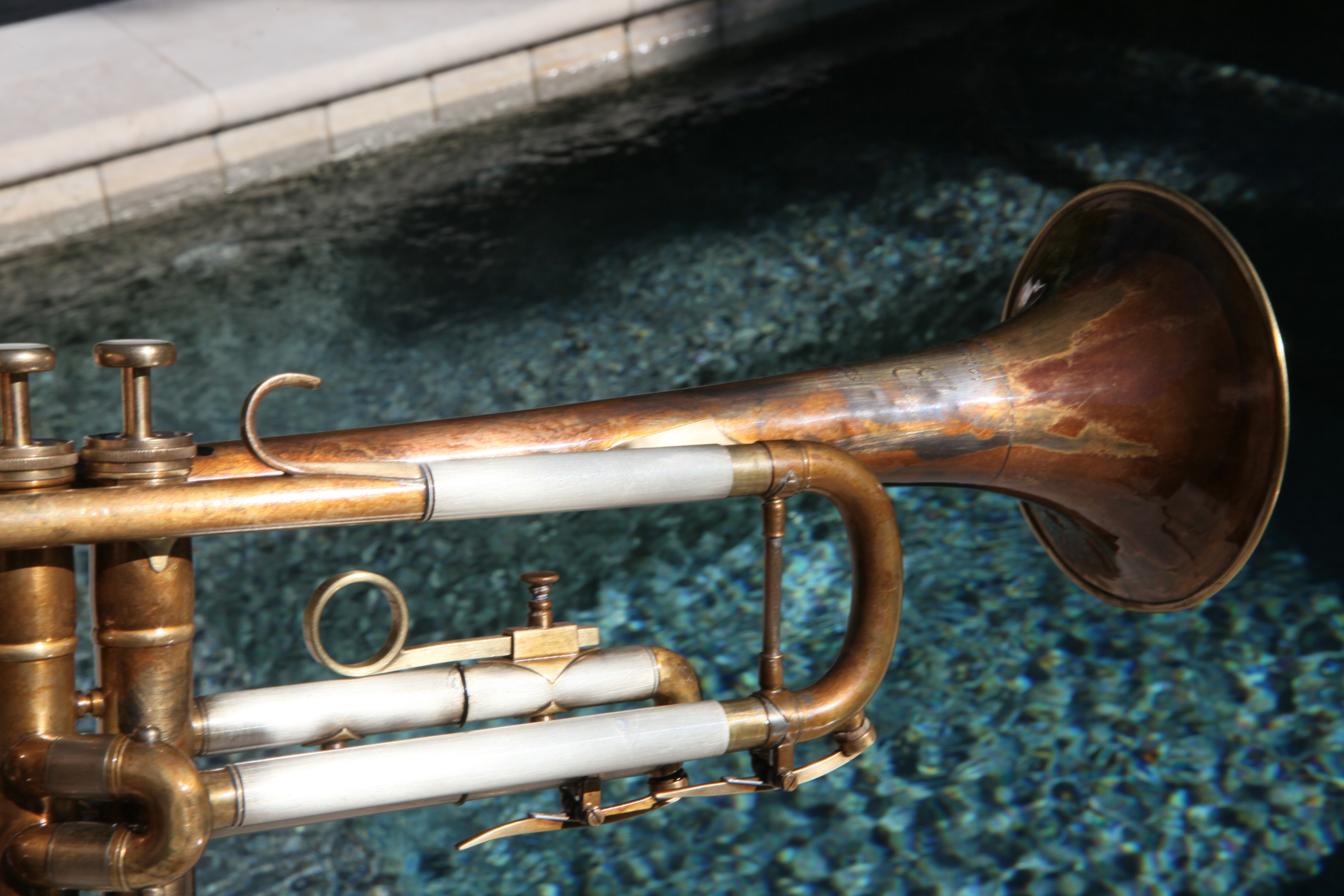 Before and After: Besson 2-20 Model Trumpet: 1963 - New Patina with Brace Modification