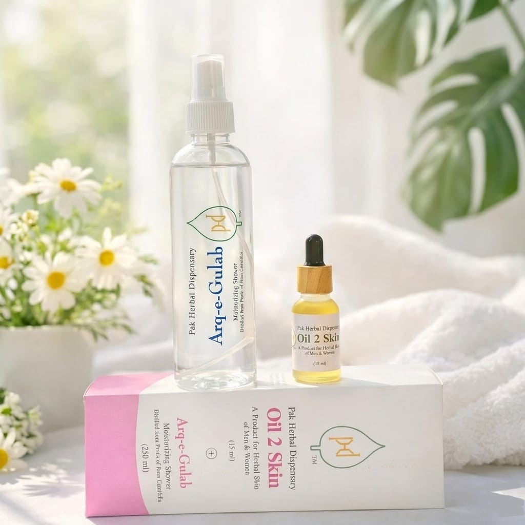 Oil2Skin (Herbal Face Serum + Arq e Gulab)