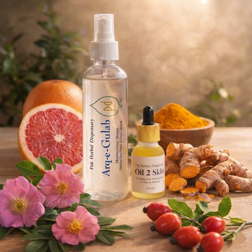 Oil2Skin (Herbal Face Serum + Arq e Gulab)