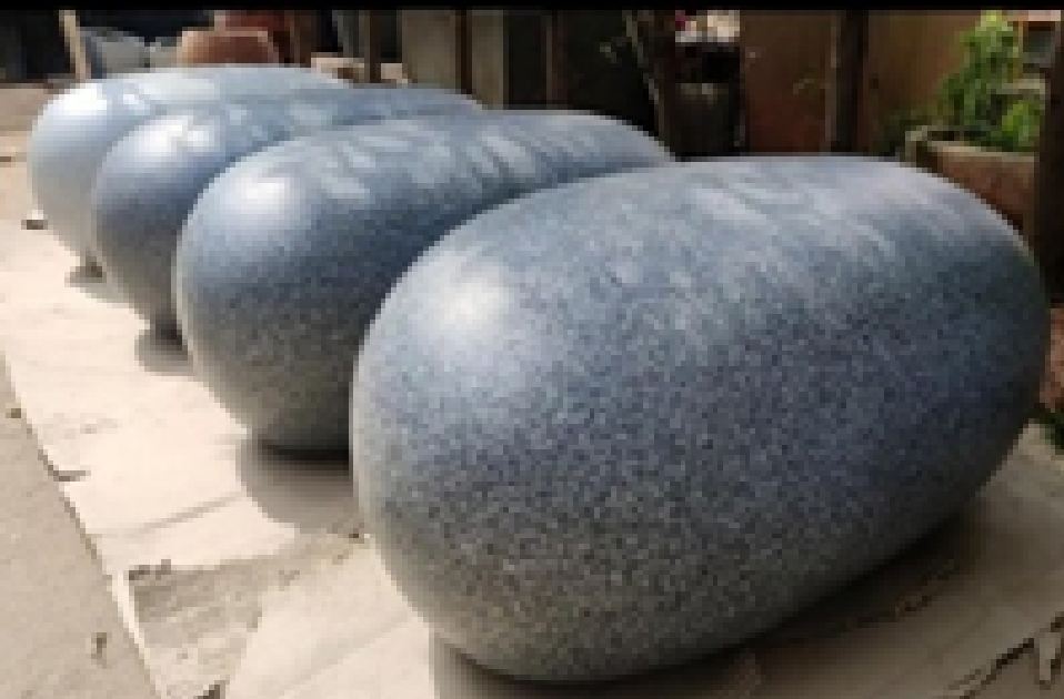 Stone Pebble OutdoorFRP  Bench