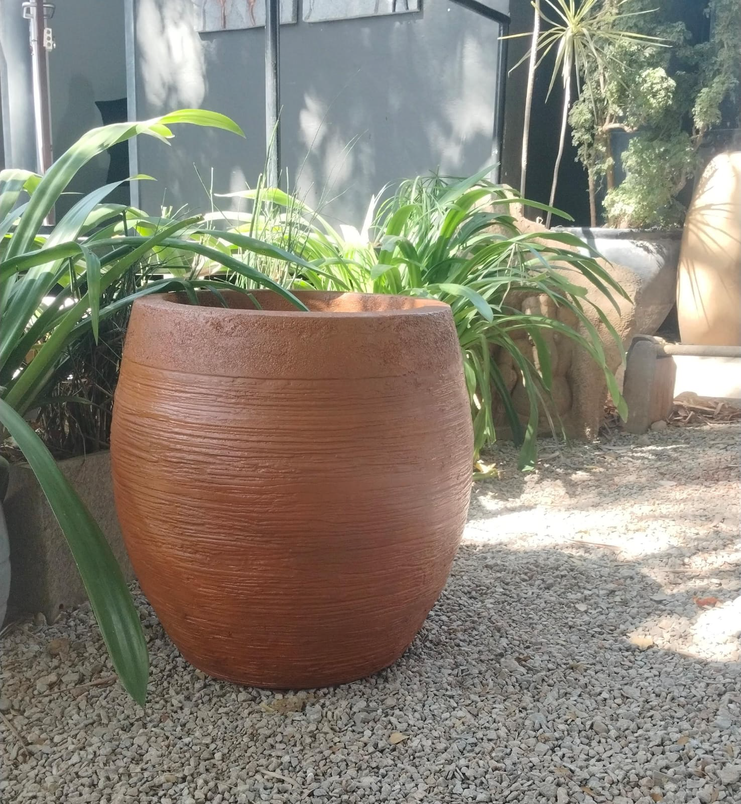 Terracotta finish FRP Planter - 2ft height