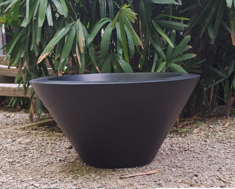 Modern Black FRP Planter 