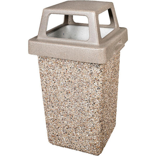 Outdoor Square Trash Bin