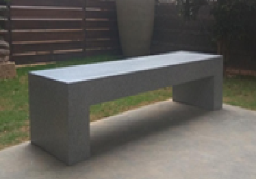 Modern Concrete Outdoor FRP Bench