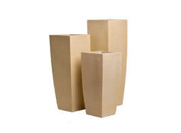Tall Beige Planter Set
