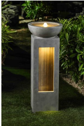 Outdoor FRP Pedestal Water Fountain