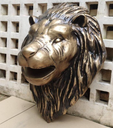 Lion Head FRP Wall mounted water spout