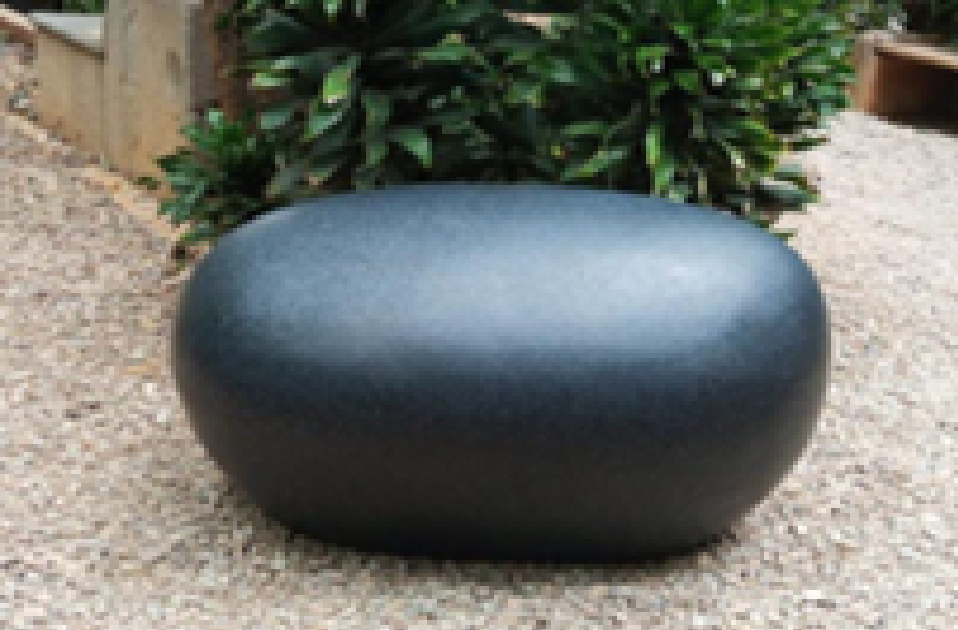 Stone-Look Outdoor Garden FRP stool