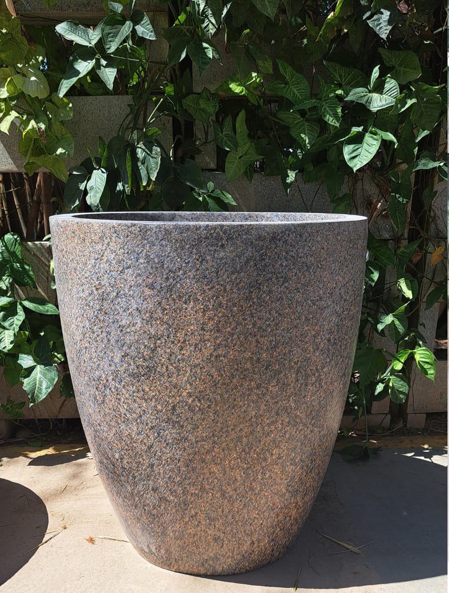 Granite finish Tall FRP Planter