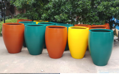 Large Colorful Garden Planters size over 3 feet Heigt