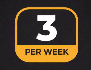 3x per Week – Monthly
