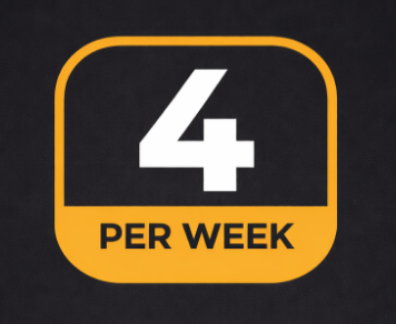 4x per Week – Monthly