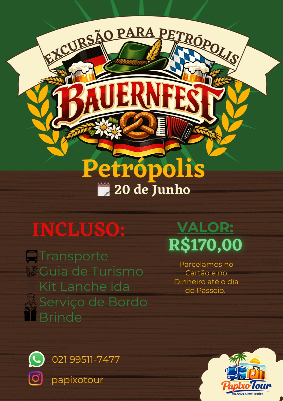 Excursão Bauernfest Petrópolis