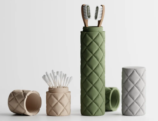 Quilted Bathroom Storage Set