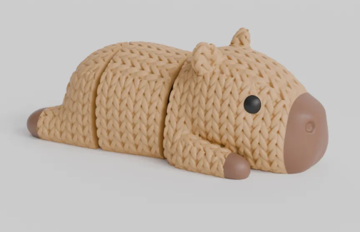 Pelúcia Capivara Tricô