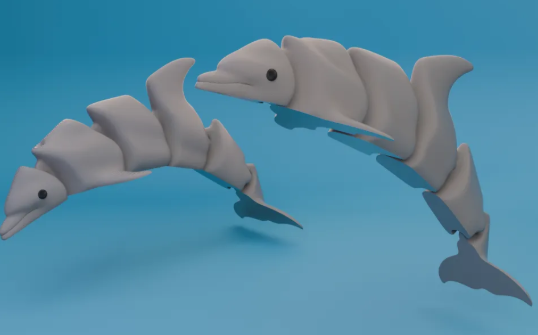 Golfinho Articulado 3D