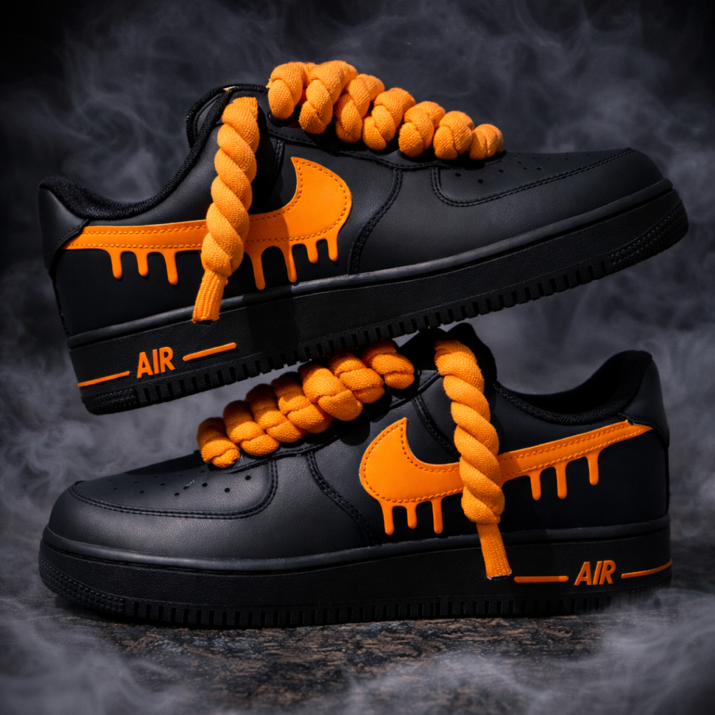 Air Force 1 × Orange Drip Customs by Vaultra Studio