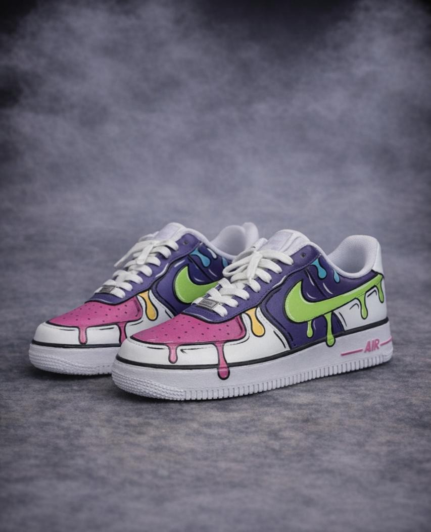 Air Force 1 x Melted Spectrum customs by Vaultra Studio