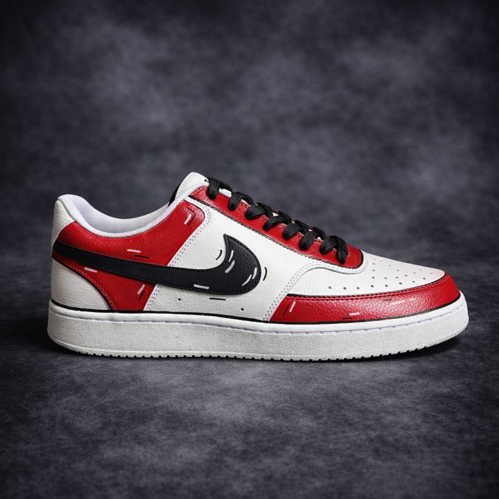 Nike Court Vision x Red Cartoon customs by Vaultra Studio
