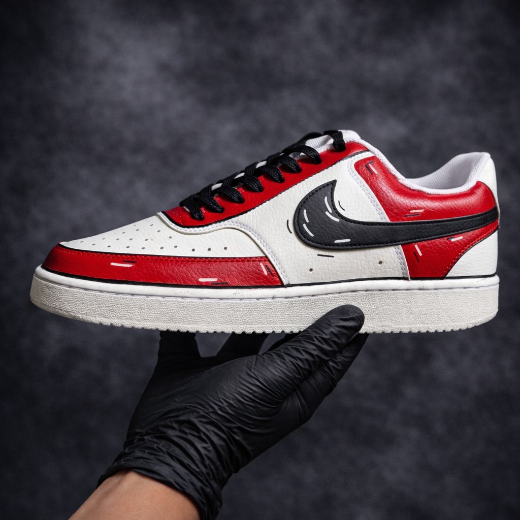 Nike Court Vision x Red Cartoon customs by Vaultra Studio