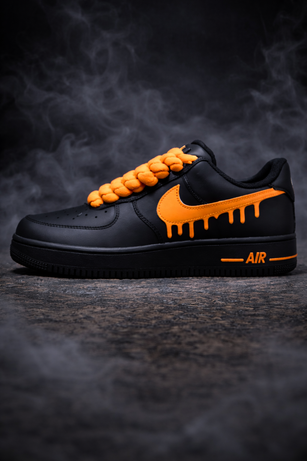 Air Force 1 × Orange Drip Customs by Vaultra Studio