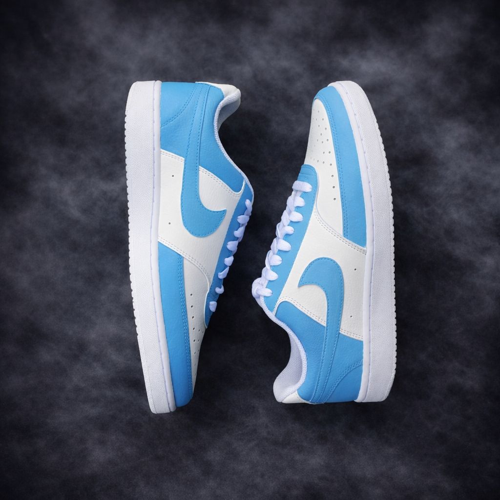 Nike Court Vision x Arctic Drift customs by Vaultra Studio