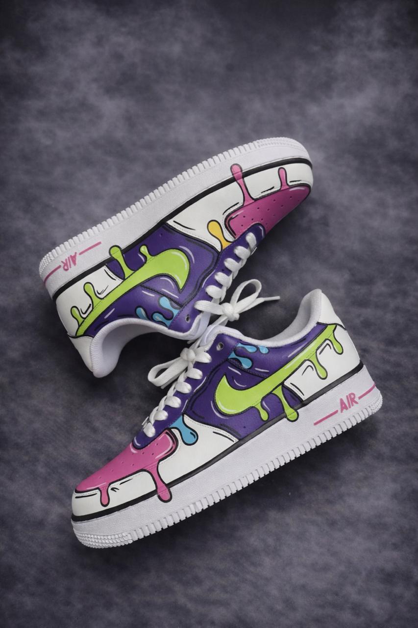 Air Force 1 x Melted Spectrum customs by Vaultra Studio