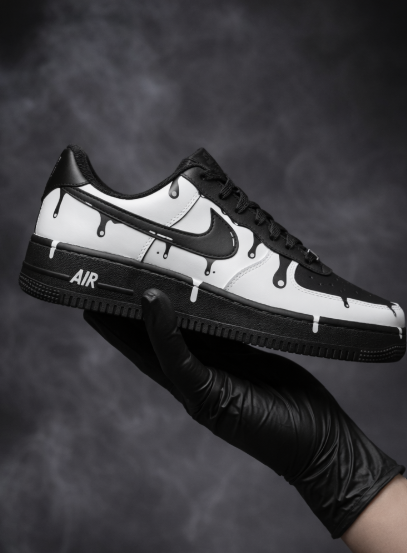 Air Force 1 x Black Drip customs by Vaultra Studio