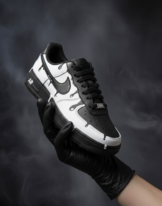 Air Force 1 x Black Drip customs by Vaultra Studio