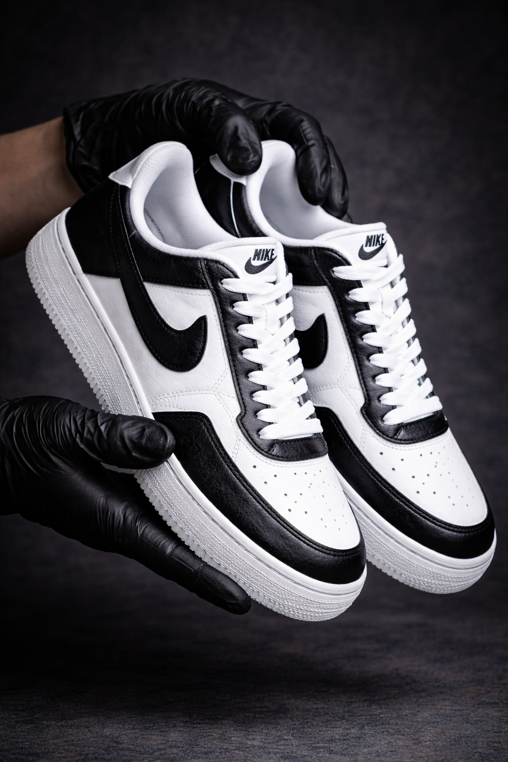 Nike Court Vision x Black & White Classic Customs by Vaultra Studio