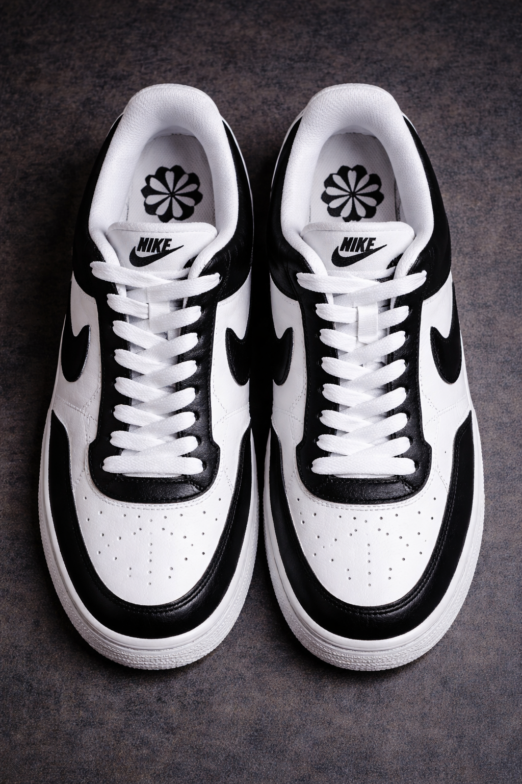Nike Court Vision x Black & White Classic Customs by Vaultra Studio