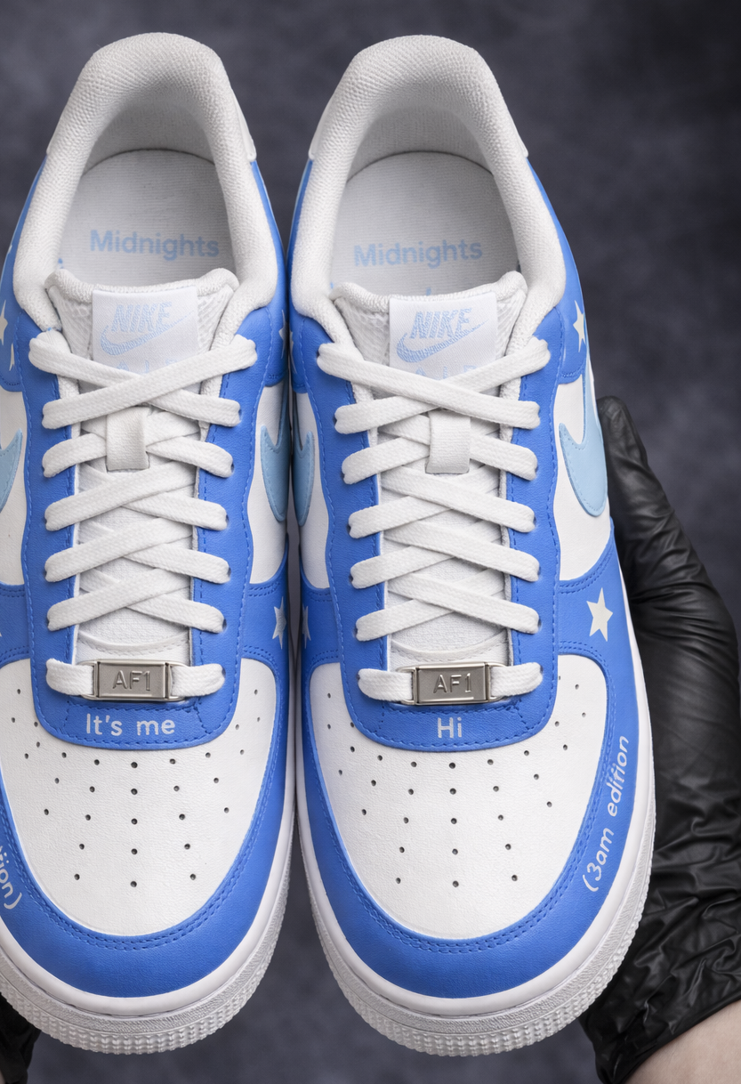 Air Force 1 x Taylor Swift Midnights Era customs by Vaultra Studio