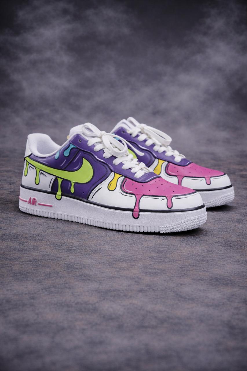 Air Force 1 x Melted Spectrum customs by Vaultra Studio
