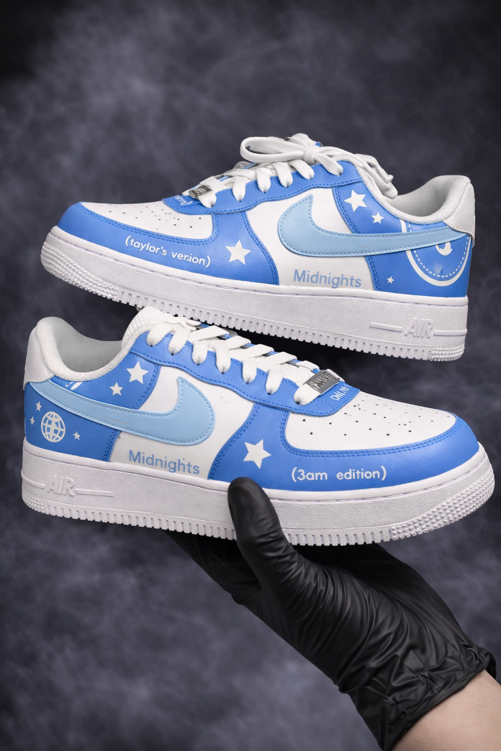 Air Force 1 x Taylor Swift Midnights Era customs by Vaultra Studio