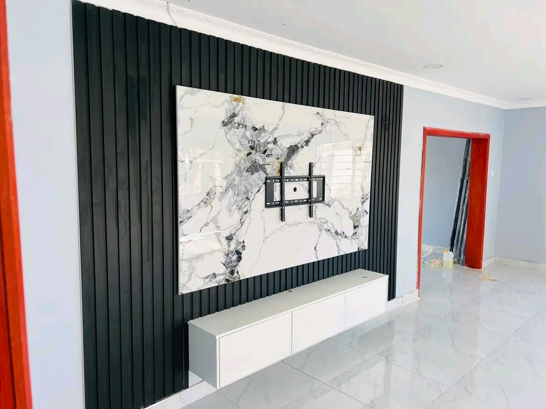 Modern Marble TV Wall Panel