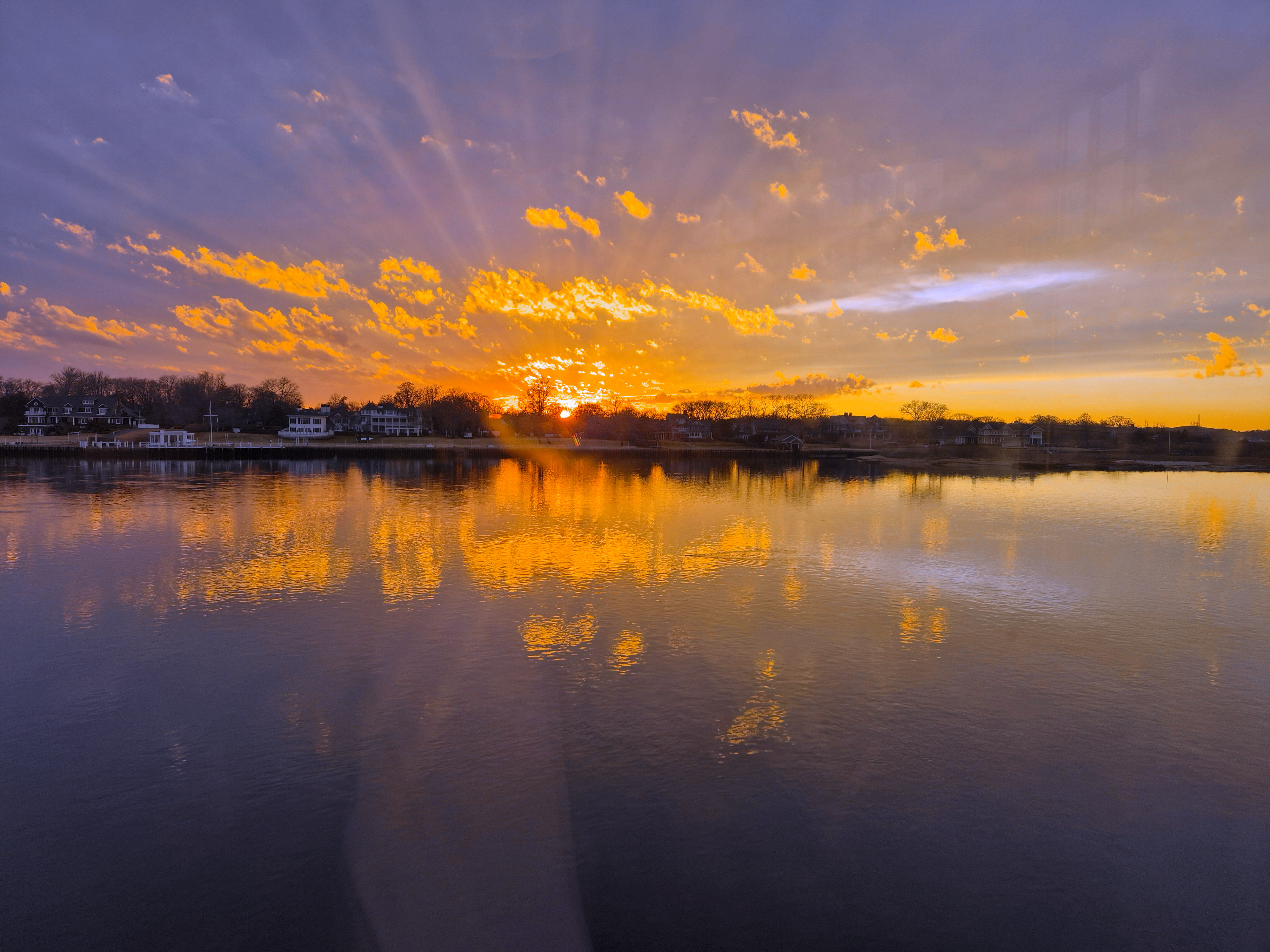 Sunset Lake Canvas Print