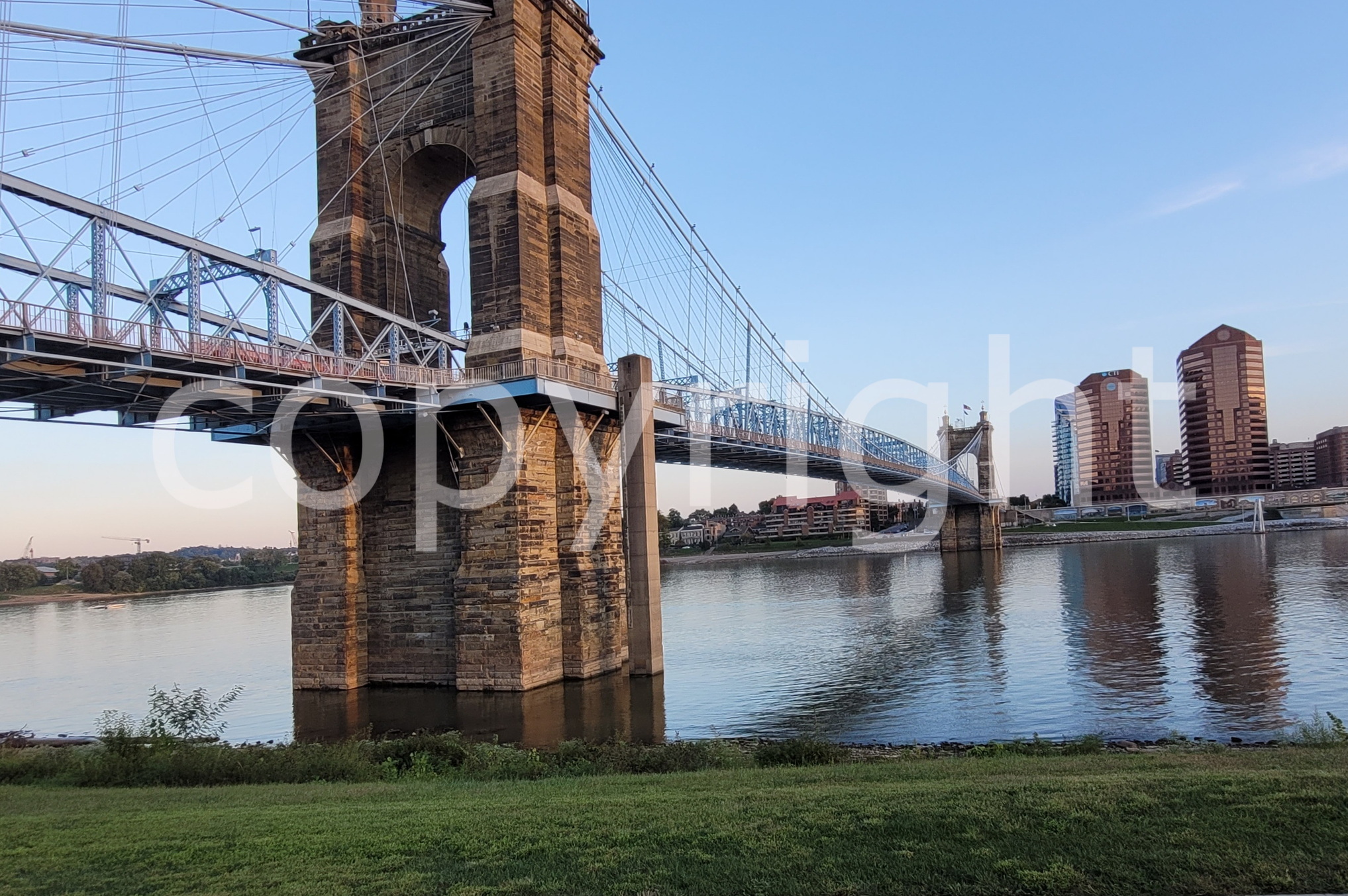 Suspension Bridge Over the Ohio River