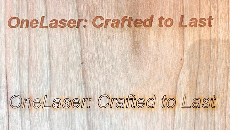Name Laser-Engraved Into Wooden 