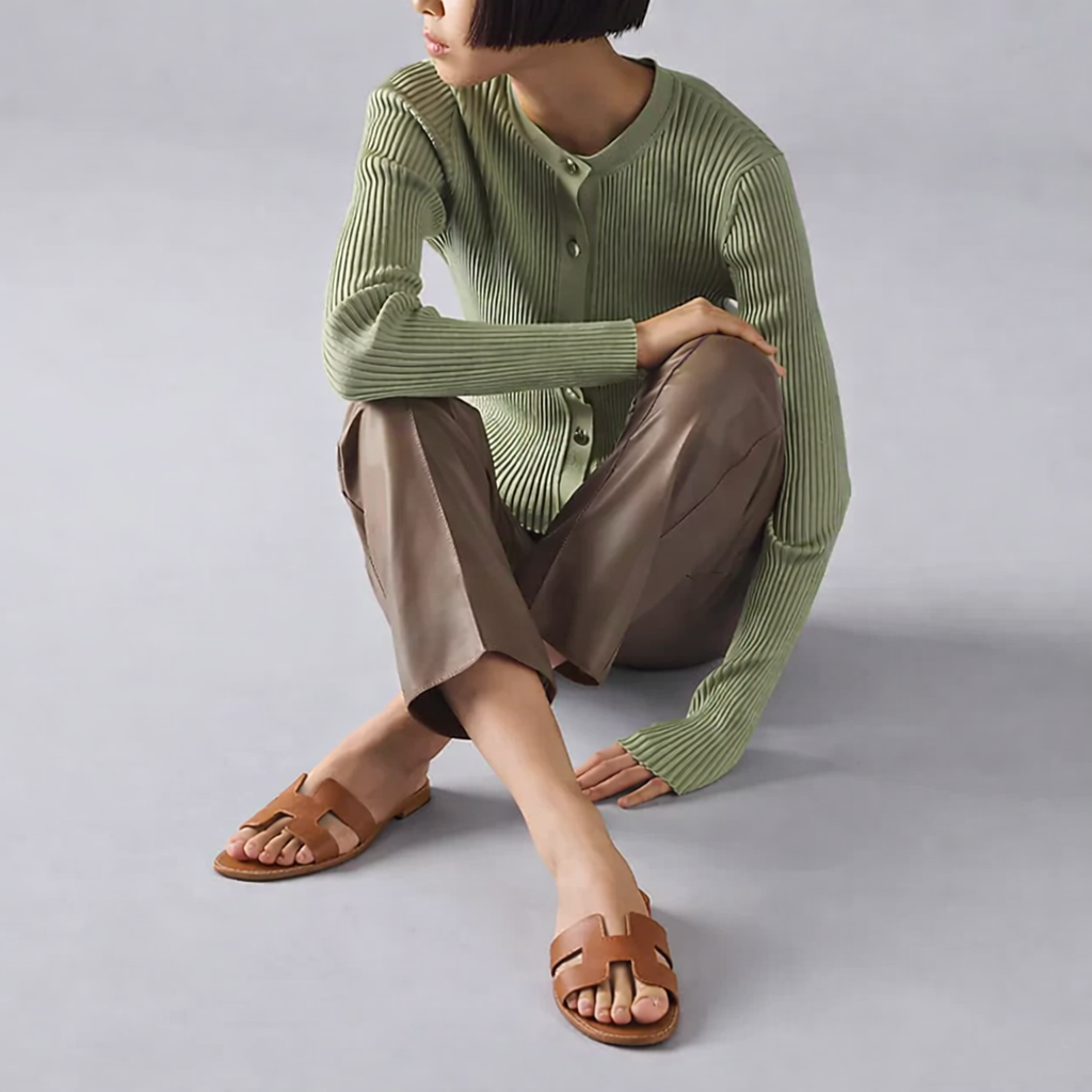 Women's Leather Sandals by Hermes