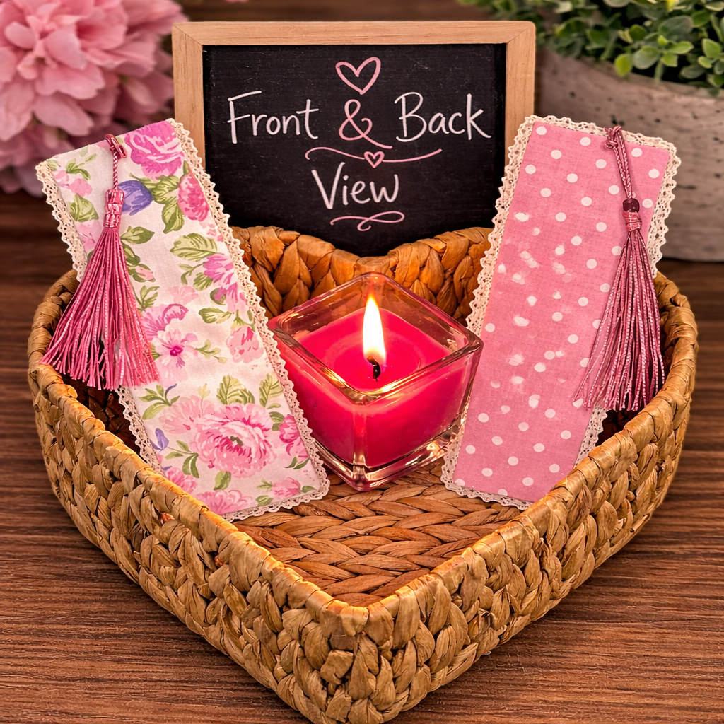 Sweet Petals Fabric Bookmark