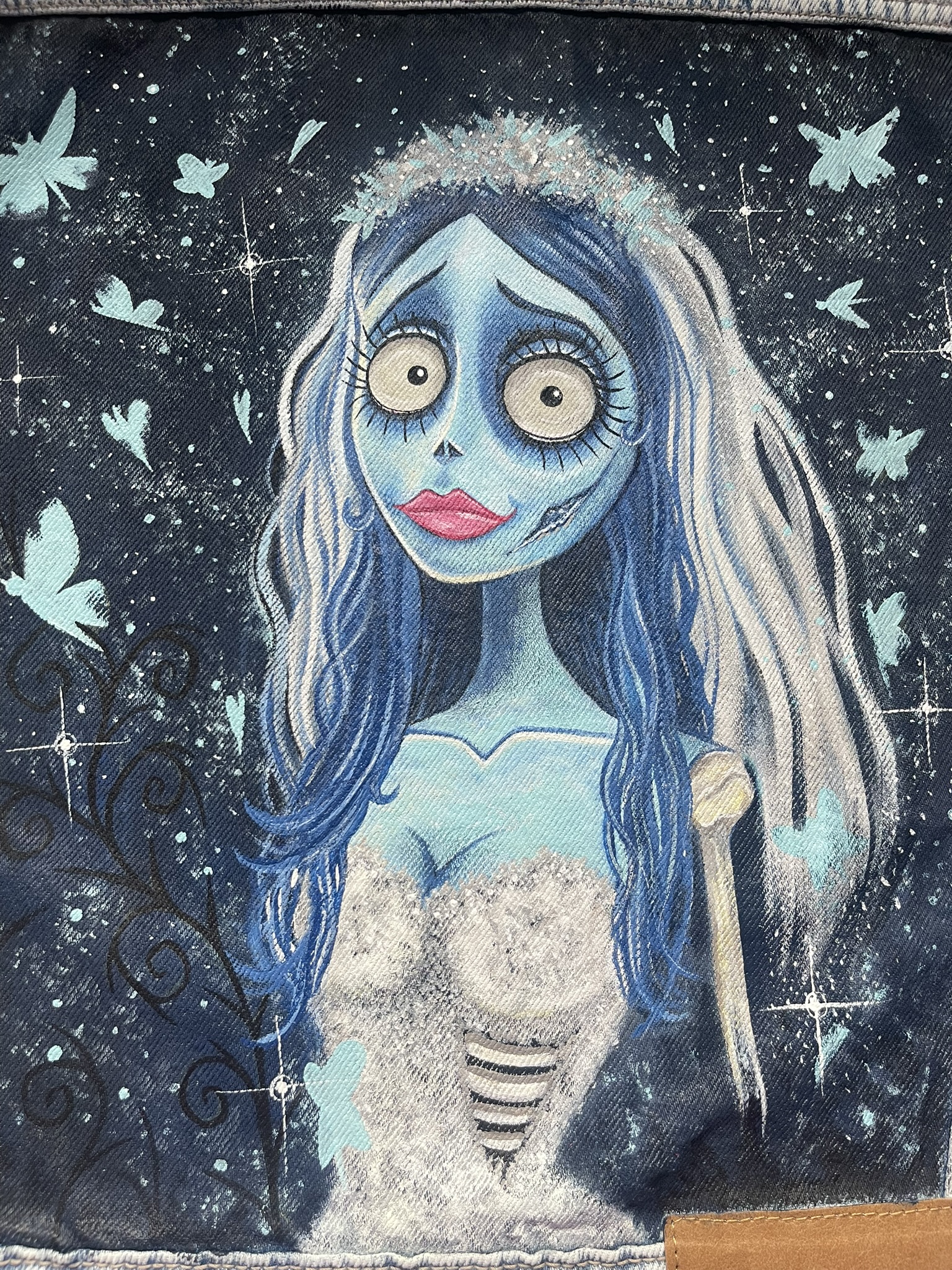 Chaqueta pintada a mano