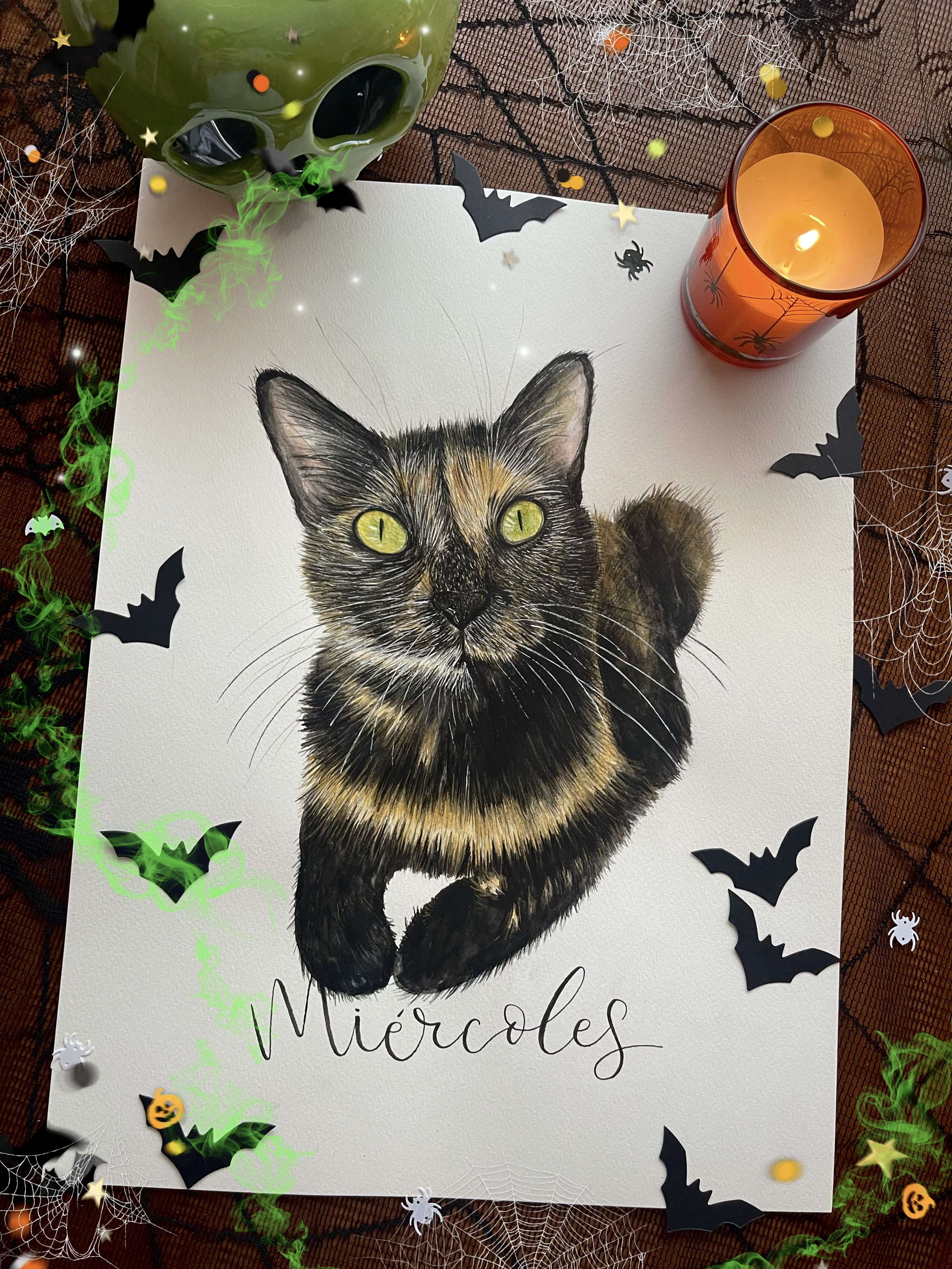 Retrato Personalizado de Gato