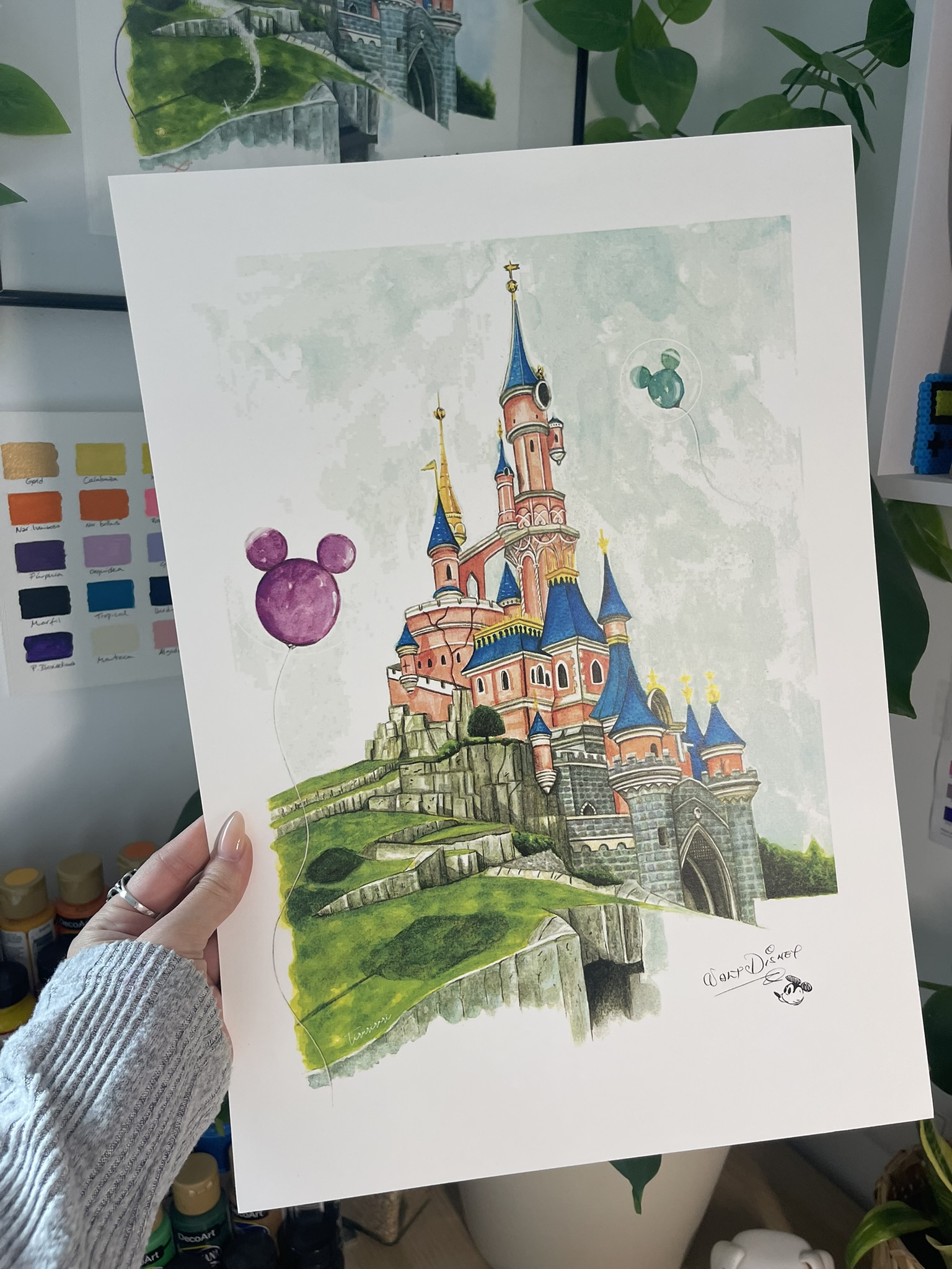 Lámina "Castillo Disney"