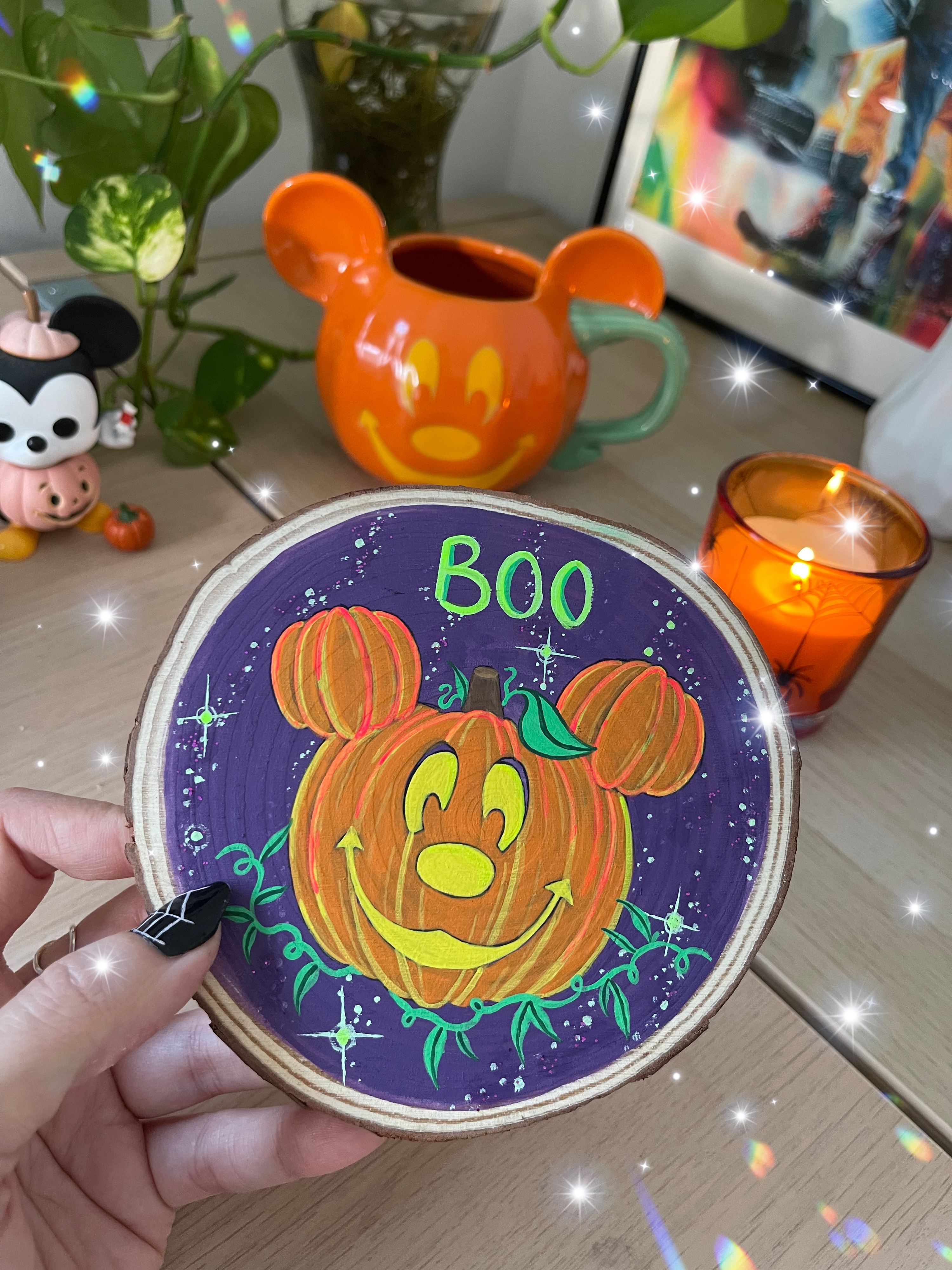 Madera Mickey Calabaza