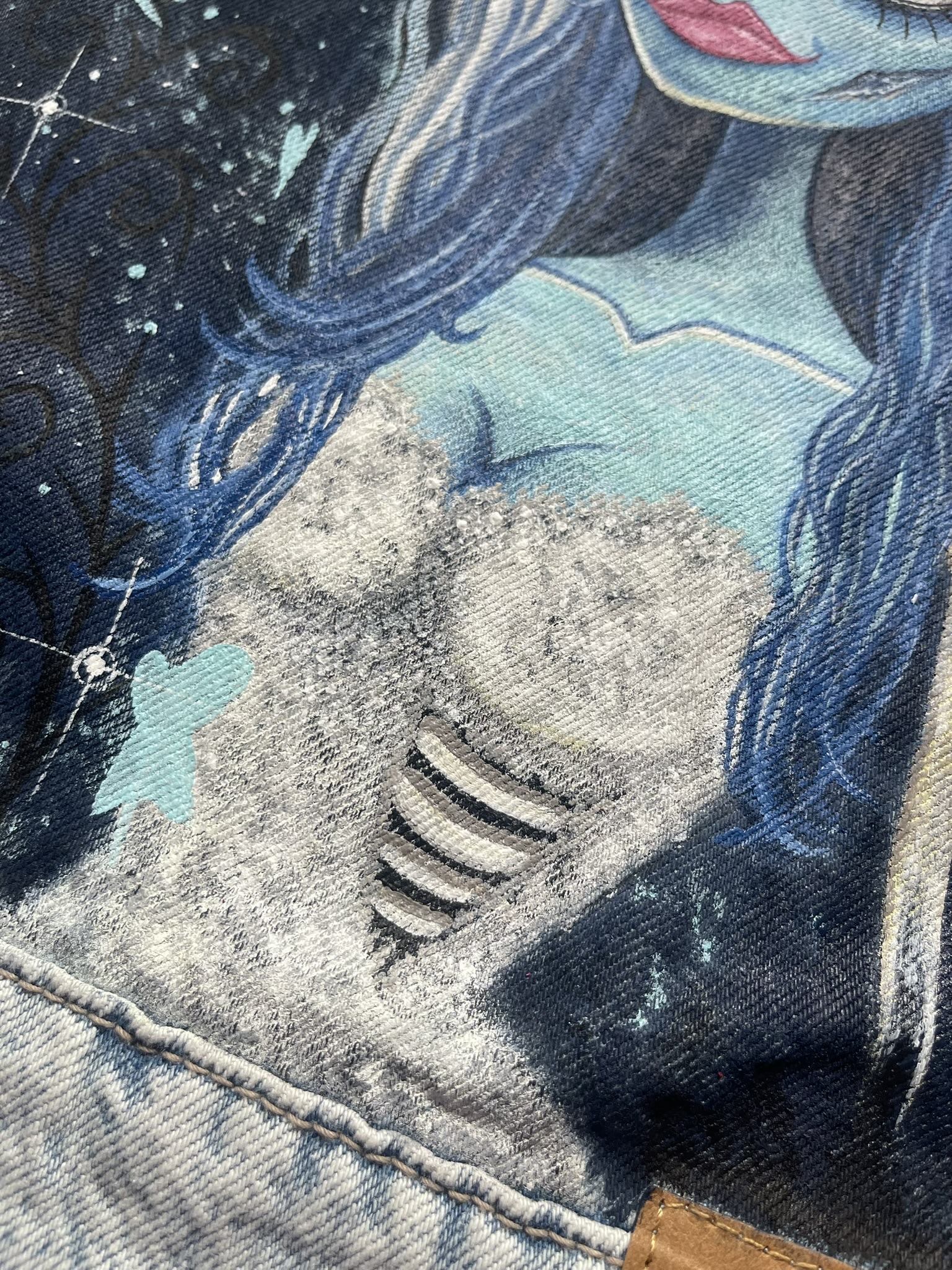 Chaqueta pintada a mano