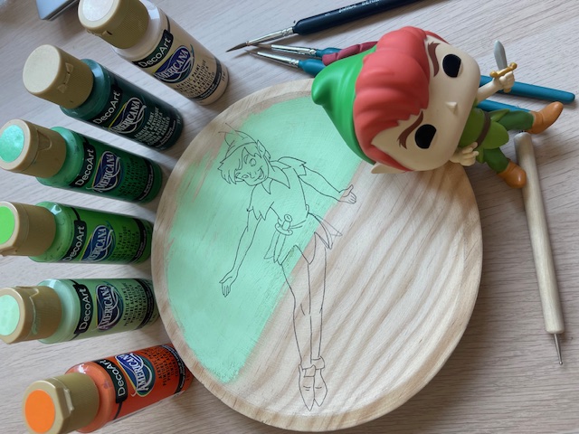 Plato de madera "Peter Pan"