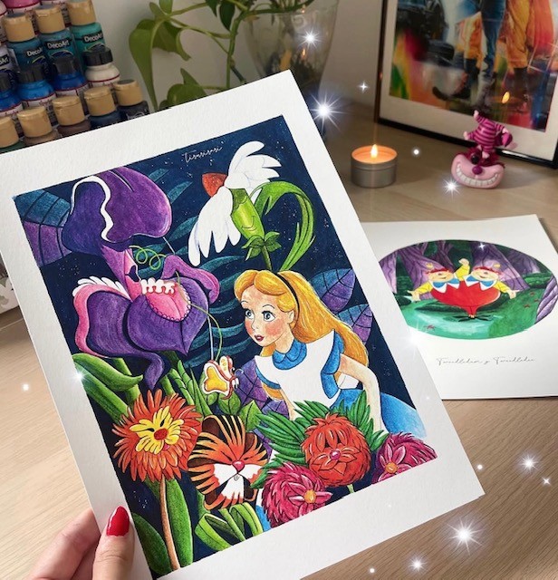 Lámina Alicia en el País de las Maravillas